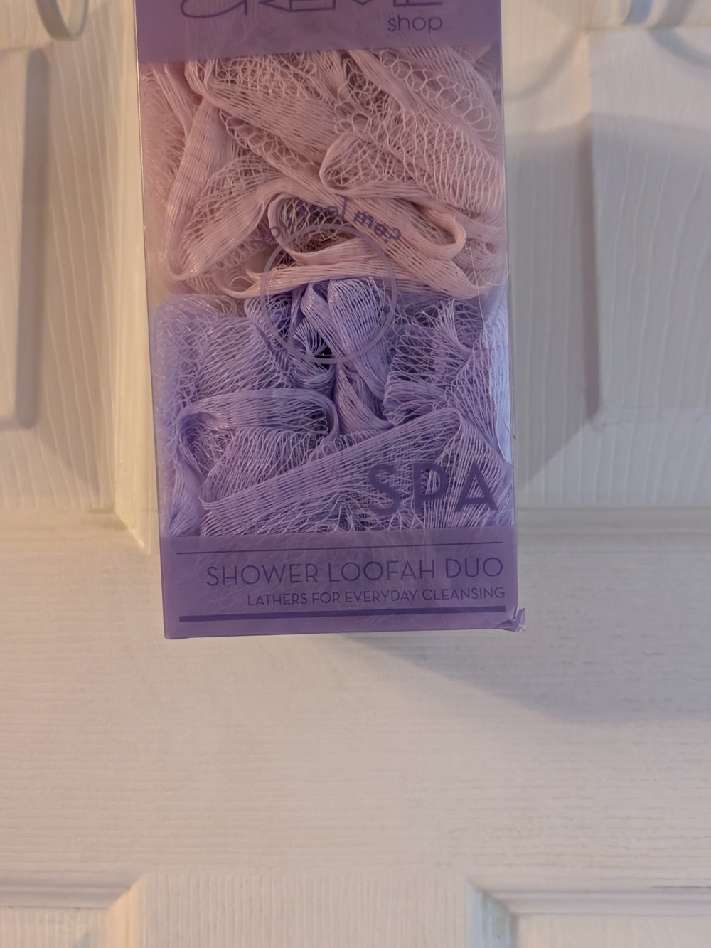 Spa Shower Loofah Duo - Pink & Lavender